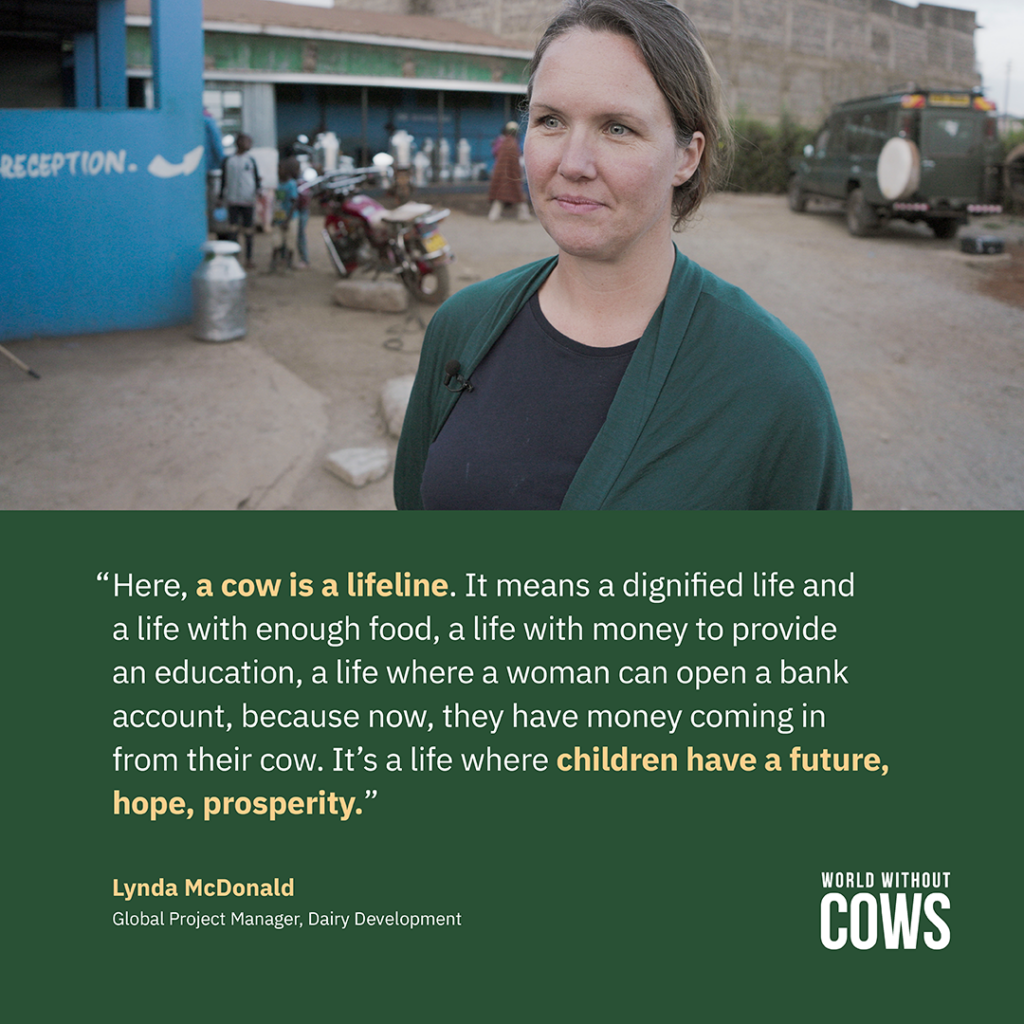 Quote from Lynda McDonald, Global Project Manager, Dairy Development