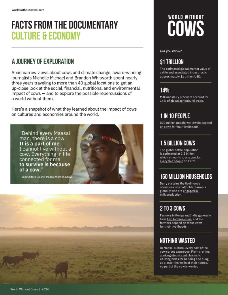 World Without Cows Culture & Economy Key Findings