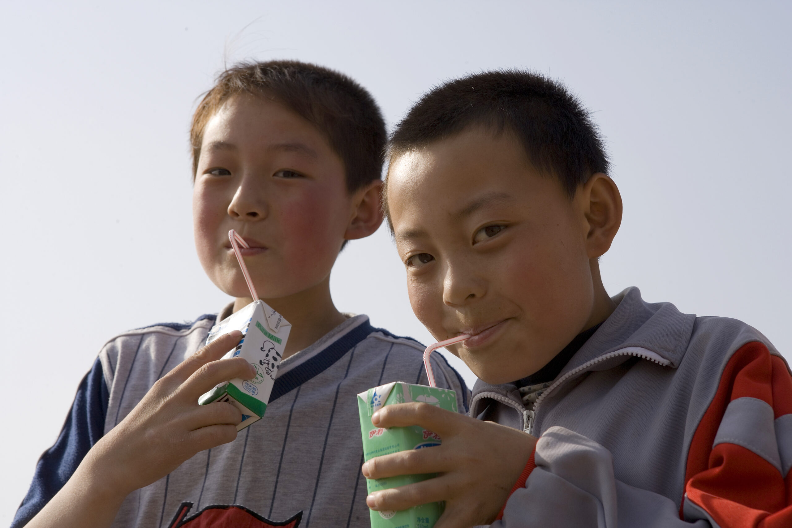 Chinese boys drinking milk scaled