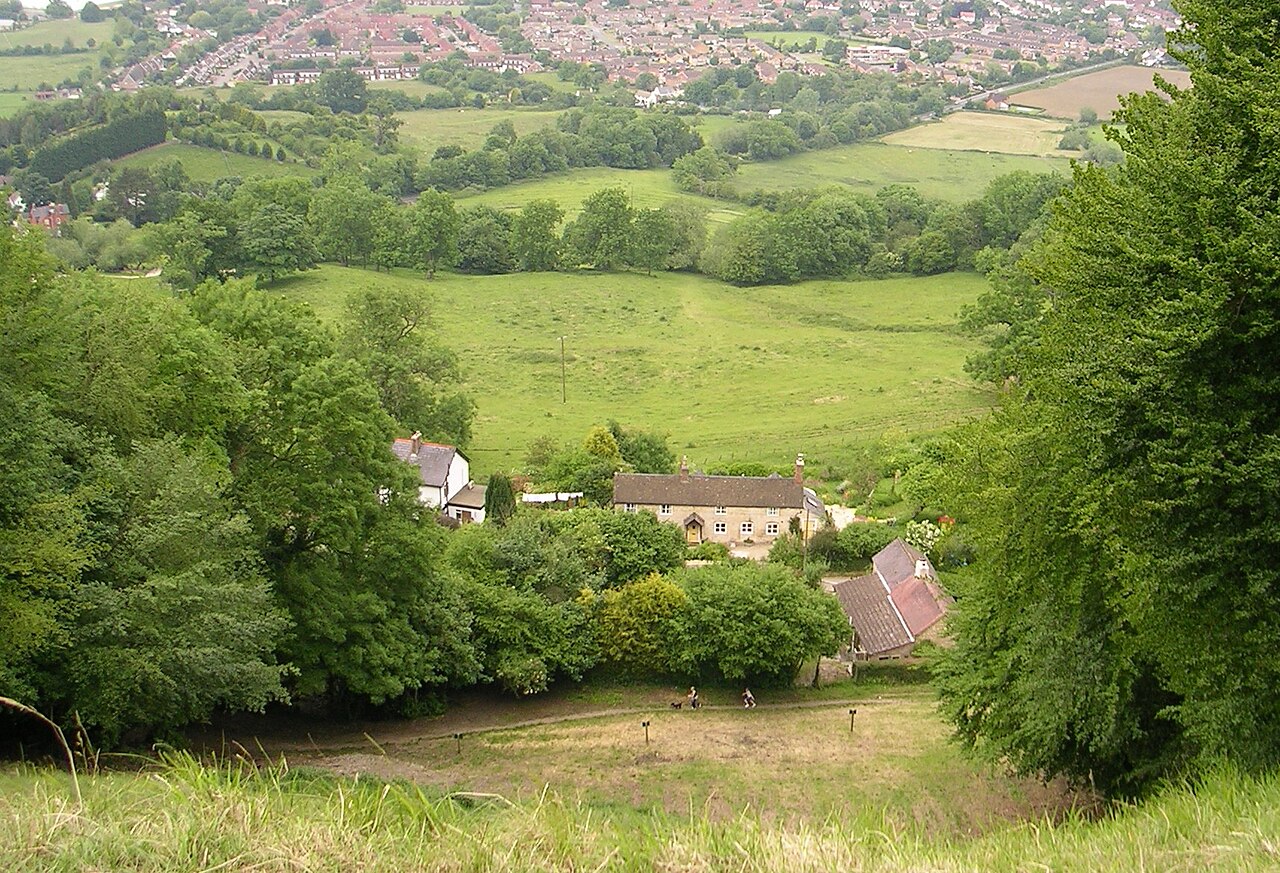 A view down Coopers Hill