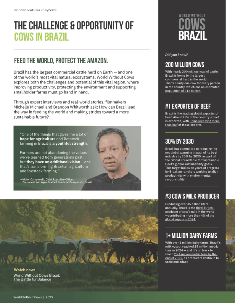 WWC The Challlenge and Opportunites of Cows in Brazil Sept. 2025 Page 1